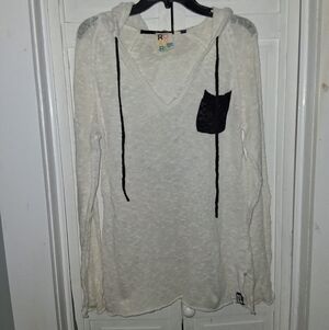 Roxy Cream Knit Sweater with Black Tag
